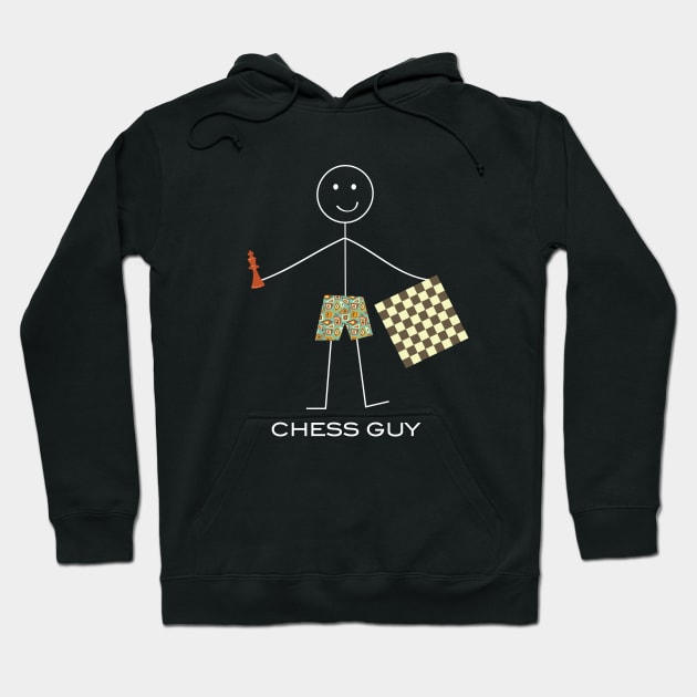 Funny Mens Chess Player Hoodie by whyitsme